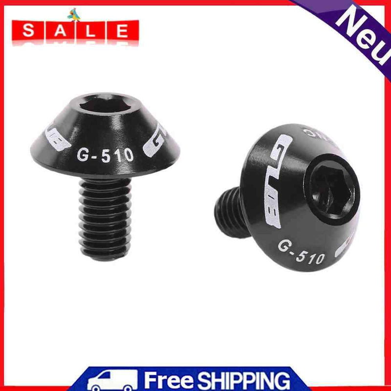 2pcs GUB G-510 Mountain Bike Water Bottle Holder Cage Screws Bolts (Black)