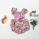 Floral Baby Halter Romper Newborn Infant Baby Girls Clothes Jumpsuit