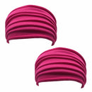 Running Headwrap Wide Sports Headband Stretch Hair Band Fold Yoga Hairband