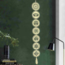 Energy Symbols Crafts Pendant Wooden Discs Hanging Wall Decoration Ornament G7T3