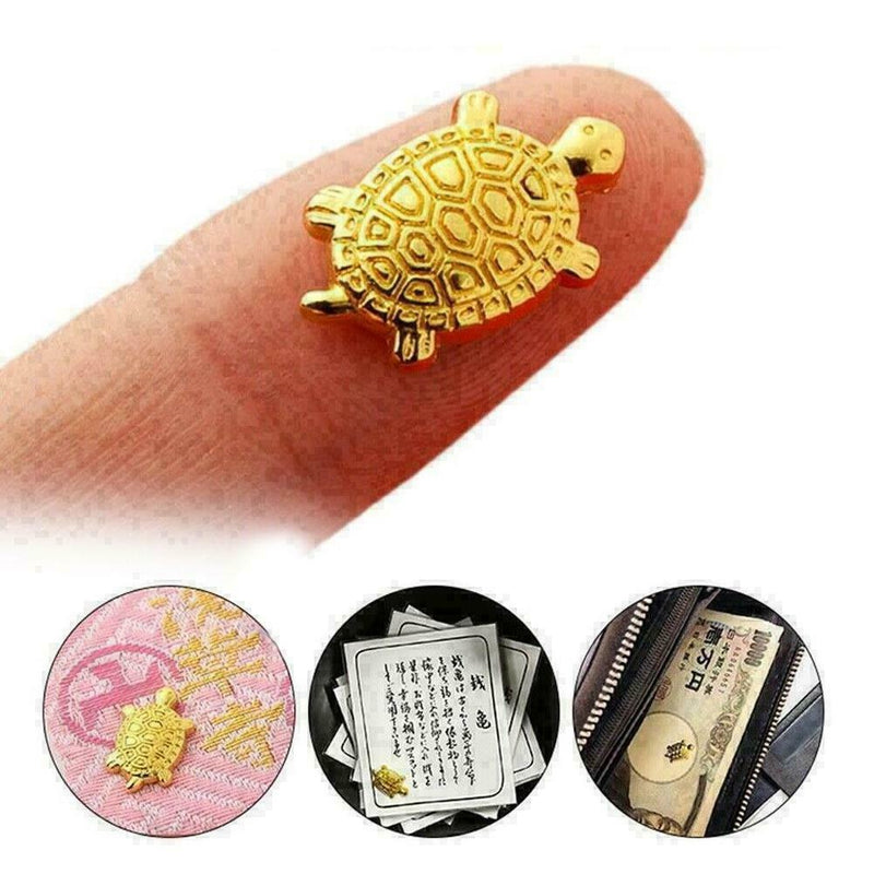 Money Turtle Small Golden Tortoise Defensive Blessing L9Y6 Fortune R3K9 K5M5