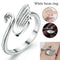 1x Swan Shape Knitting Loop Crochet Ring Thimble Guide Accessories Crafts X4S8