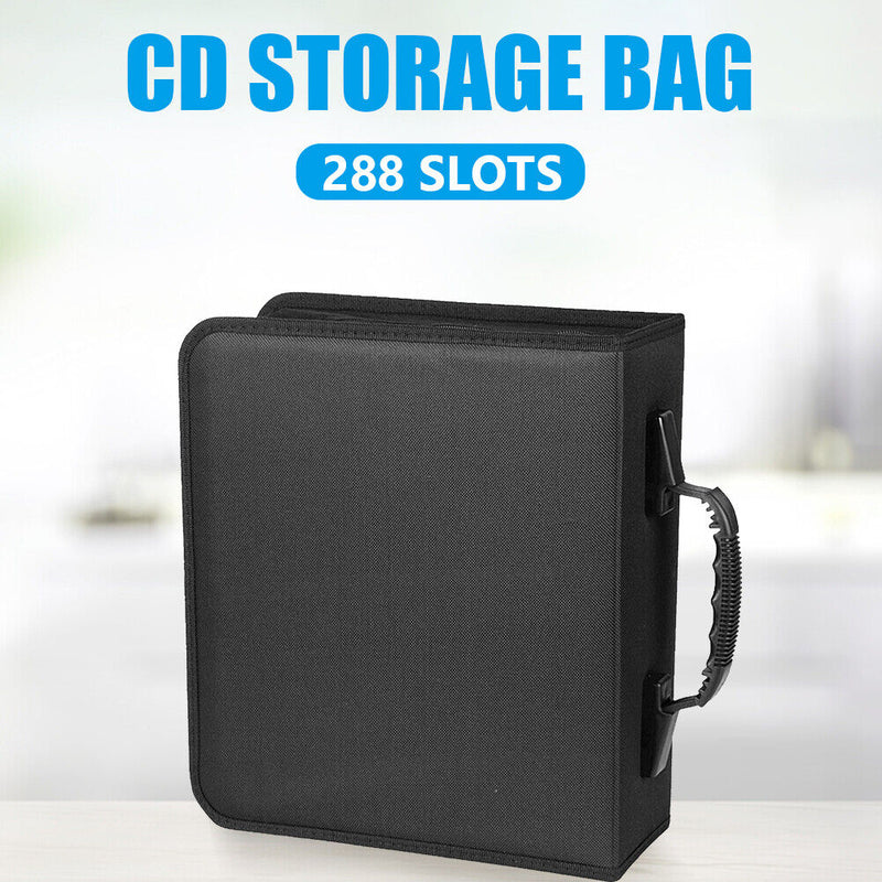 Large Capacity Zipper CD DVD Wallet Holder Bag Album Disc Organizer Storage Case