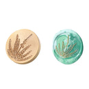 Round Grass Flower Wax Sealing Stamp Head Copper Stamps w/o Handle (ZR017) Newly