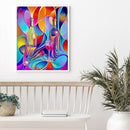 Abstract Wine Bottle Colouring Oil Canvas DIY Hand Painted Paint By Numbers