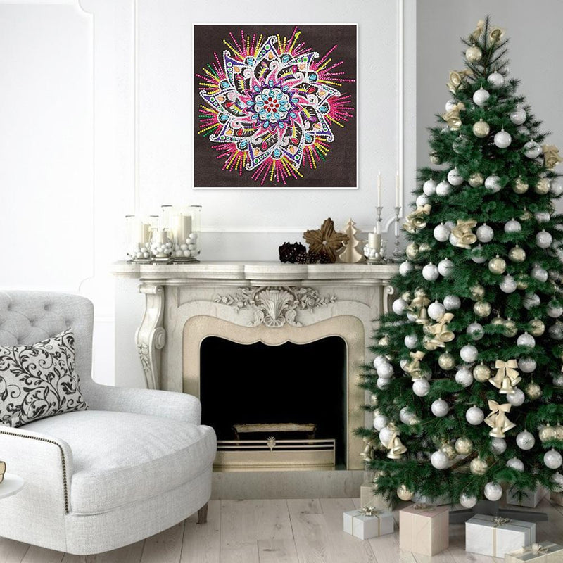 5D DIY Special Shaped Diamond Painting Mandala Cross Stitch Craft Kits Wall Art
