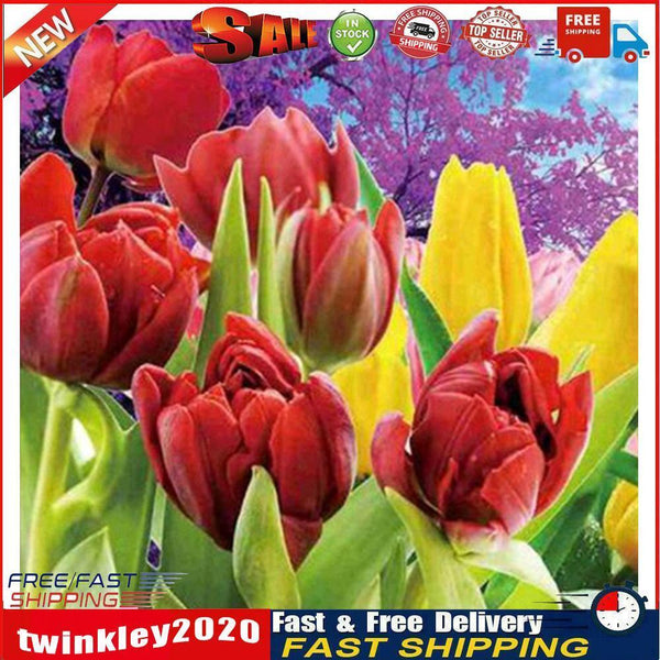 Tulip 5D Diamond Embroidery DIY Craft Painting Cross Stitch Mosaic Decor Newly