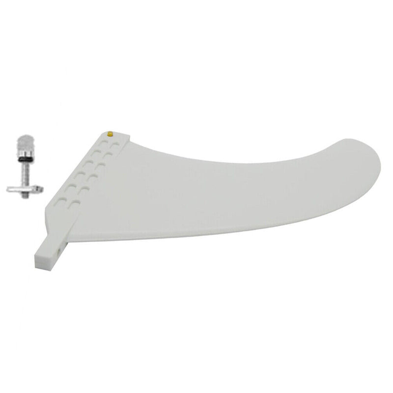9in Surfing Tail Fin Removable Paddle Rudder Surfboard Stabilizer (White) Newly