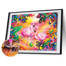 Diamond Painting 5D DIY Two Flamingo Full Round Drill Rhinestone Picture