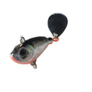 22g Plastic Long-cast Iron Plate Hard Lures with Rotating Sequins (Black)