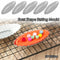 DIY Pastry Tool Aluminum Boat Shape Baking Mould Pudding Holder Egg Tart Molds