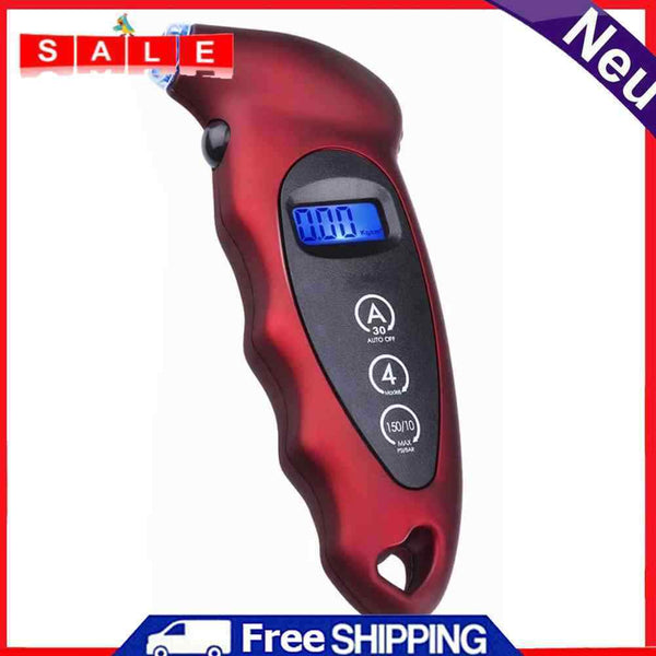 Precision Digital Tire Pressure Gauge 150 PSI with Non Slip Grip for Car Bicycle
