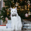 Cat Collar Tartan Plaid Bow Tie Check Adjustable Pet Collars UK Puppy Cat H0J9