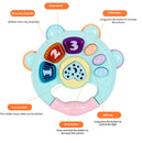 Baby Rattle Music Flashing Infant Pat Hand Bell Early Educational Toys (D) Newly