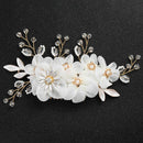 Jewelry White Flower Bridal Clips Bridesmaid Tiara Hair Combs Flower Hair Pin