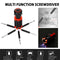 6 in 1 Screwdriver W 6 LED Torch Flash Light Multi-Functional Repair Tools n#
