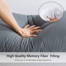 Full Body Pillowcase Sleeper Breathable Long Bed Throw Pillow Cover (Grey) Newly