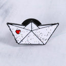 Lapel Pin Clothes Jewelry Badge Cartoon Brooch Boat Enamel Pins Paper Plane