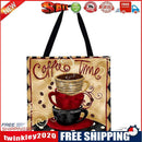 Coffee cup Printed Shoulder Shopping Bag Casual Large Tote Handbag 40*40CM