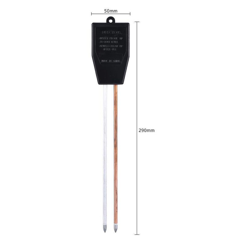 3-in-1 Soil PH Meter Flower Pot Hygrometer Tester Moisture Meter (Black)