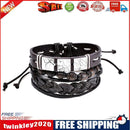 Multi-Layer Handmade PU Retro Braided Bracelet Jewelry for Men Women(3)