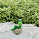 Tortoise Caterpillar Frog Sculpture Micro Landscape Flowerpot Statue (C) Newly