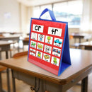 Flashcard Hanging Pocket Chart Cards Holder Double-Sided Teaching Pocket