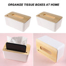 Table Decoration Wooden Tissue Box Storage Case Napkin Paper Boxes Cover Holder