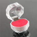 Crystal Acrylic Jewelry Box Ring Organizer Display Case Earring Storage
