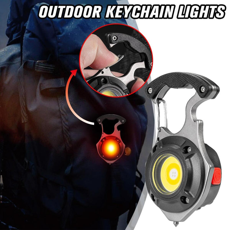 800 Lumens Mini COB Flashlights Bright Rechargeable Keychain Small Flashlight`