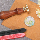 #A Round Hawaii Sealing Wax Stamp Head Fire Paint for Wedding Invitations Decor