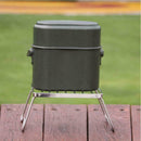 Outdoor Portable Cooking Camping Hiking Cookware Set Mess Lunch Box Kit Y1X1