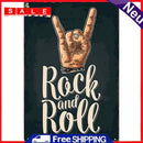 Rock and Roll Retro Metal Plate Tin Sign Poster Plate for Bar Club Iron Paints