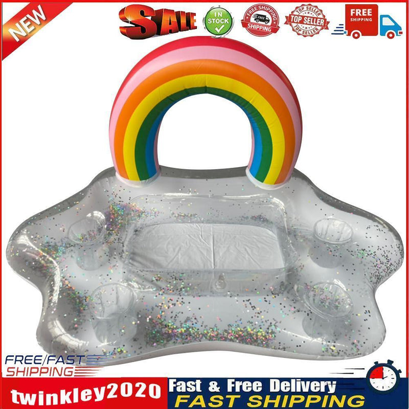 Inflatable Cup Holder Beer Drink Cooler Table Bar Tray Pool Beach Coaster Newly