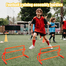 Foldable Removeable Football Barrier Frame Soccer Training Barrier (Orange)