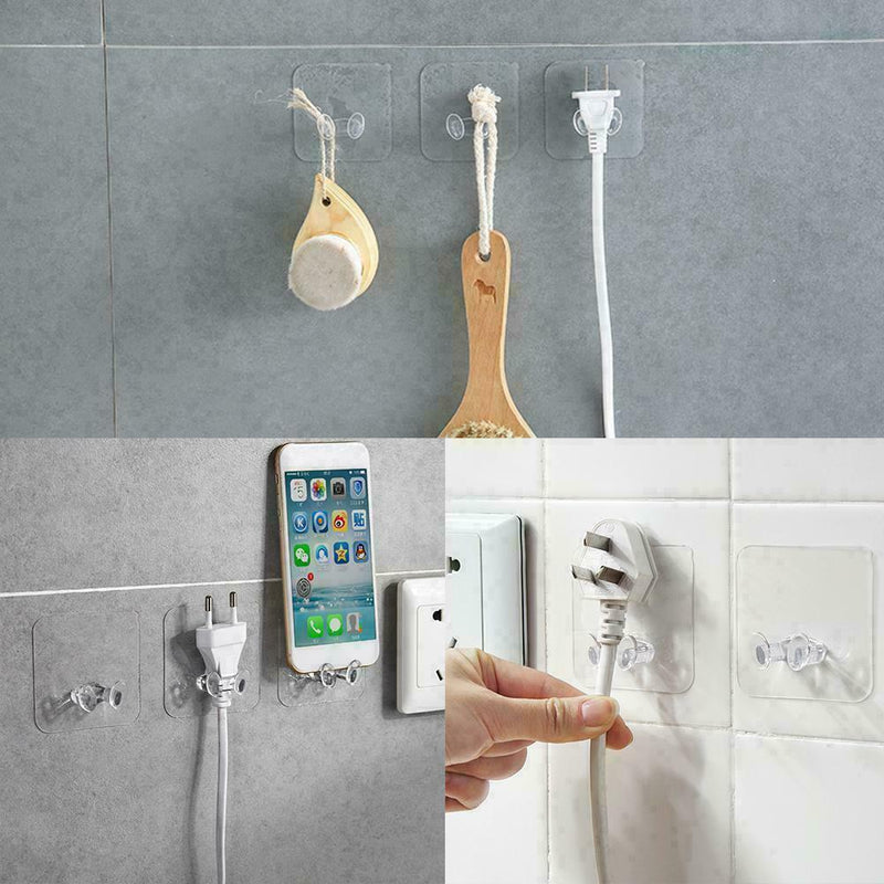 1pc Transparent Strong Suction Hook For Home Wall Hook Hooks Multi-purpose V5S2