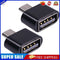 Micro USB Cable Adapter USB 2.0 to USB OTG Converter for Mouse (Black 2pcs)