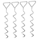 4pcs/set Outdoor Camping Tent Pegs Trampoline Ground Nails Holder Accessories