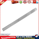 Stainless Steel Metal Straight Ruler Double Sided Measuring Tool (400mm) Newly
