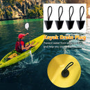 4x Kayak Canoe Boat Scupper Plugs Marine Dinghy Drain Holes Stopper (Black)