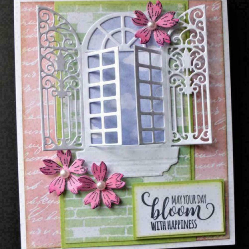 Windows Metal Cutting Dies Stencil Scrapbooking Embossing Album Crafts