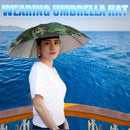 Outdoor Cap Portable Anti-Rain Anti-Sun Head Umbrella Hat (Camouflage) Newly