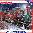 Hand Painted Artwork Frameless DIY Snowing Christmas Painting By Numbers Craft