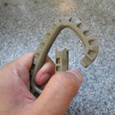5PCS Outdoor Camping Hiking Snap Buckle Hook Carabiner KeyChain D-Ring Clip