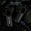 M01 Fingerprint Padlock USB Smart Keyless Travel Case Drawer Lock (Black) Newly