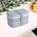 Portable Double Layer Box Kids Picnic Thermal Food Storage Container Supply