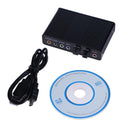 USB 6 Channel 5.1 External Optical Audio Sound Card for Notebook PC(Black)