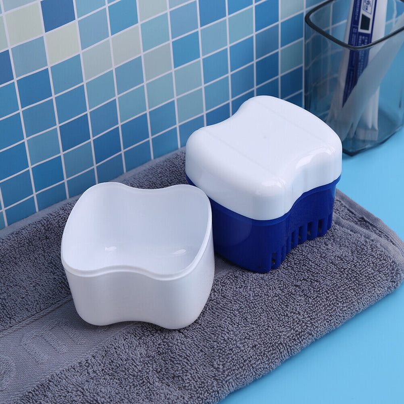 Smooth False Tooth Holder Practical Moistureproof Denture Box False Tooth C