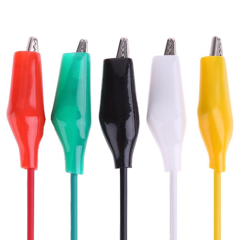 10pcs Double-ended Clips Test Line Cable Test Clamp Connector Testing Wire