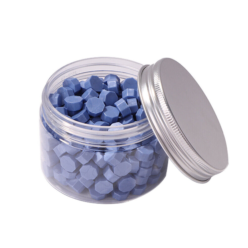 200pcs Blue Sealing Wax Beads Sealing Stamp Wax for Envelope Wedding Invitati